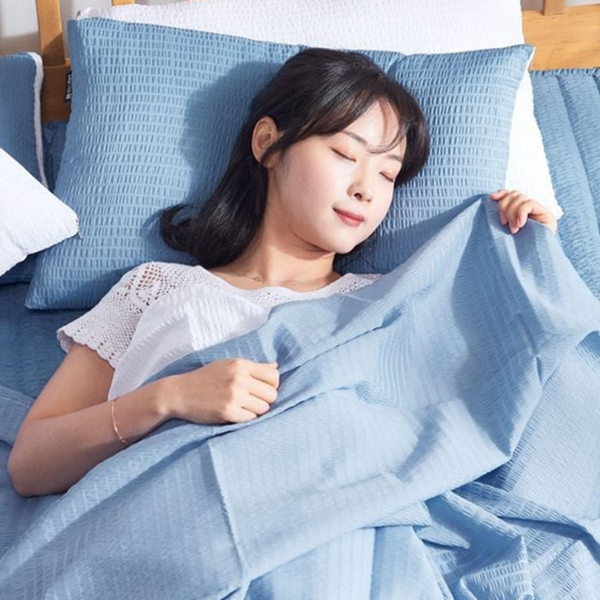 시원한 여름 홑이불 간절기 시어서커 홑이불 경량 얇은 침구 쾌적 - 상품 이미지