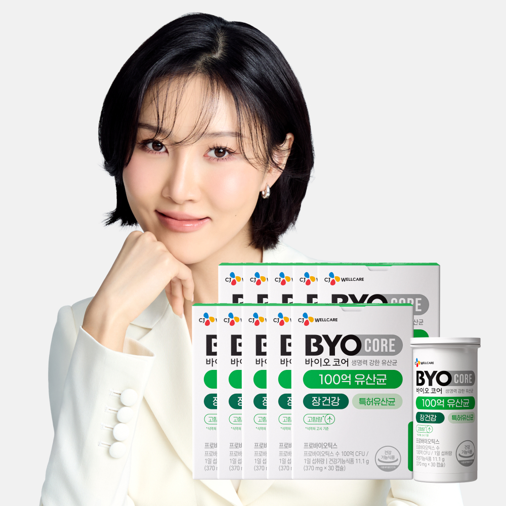 CJ 바이오코어 건강한 생유산균 100억 보장 고함량유산균 캡슐형 30캡슐, 10개 제품 이미지