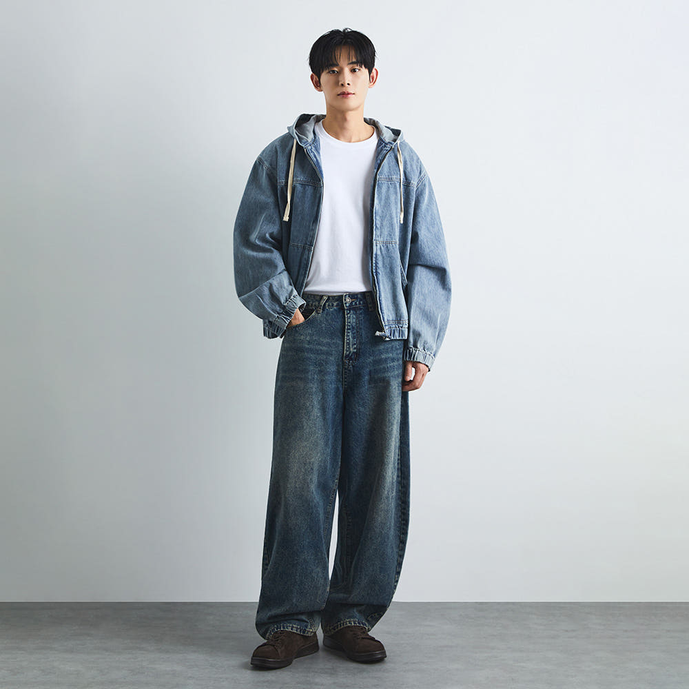 [N베송] 스파오 벌룬 와이드 진 SPTJG23C53 이미지 4