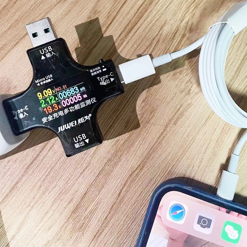 USB 전압 전류 측정기 멀티미터 테스트기 배터리 디지털 - 상세 이미지 4