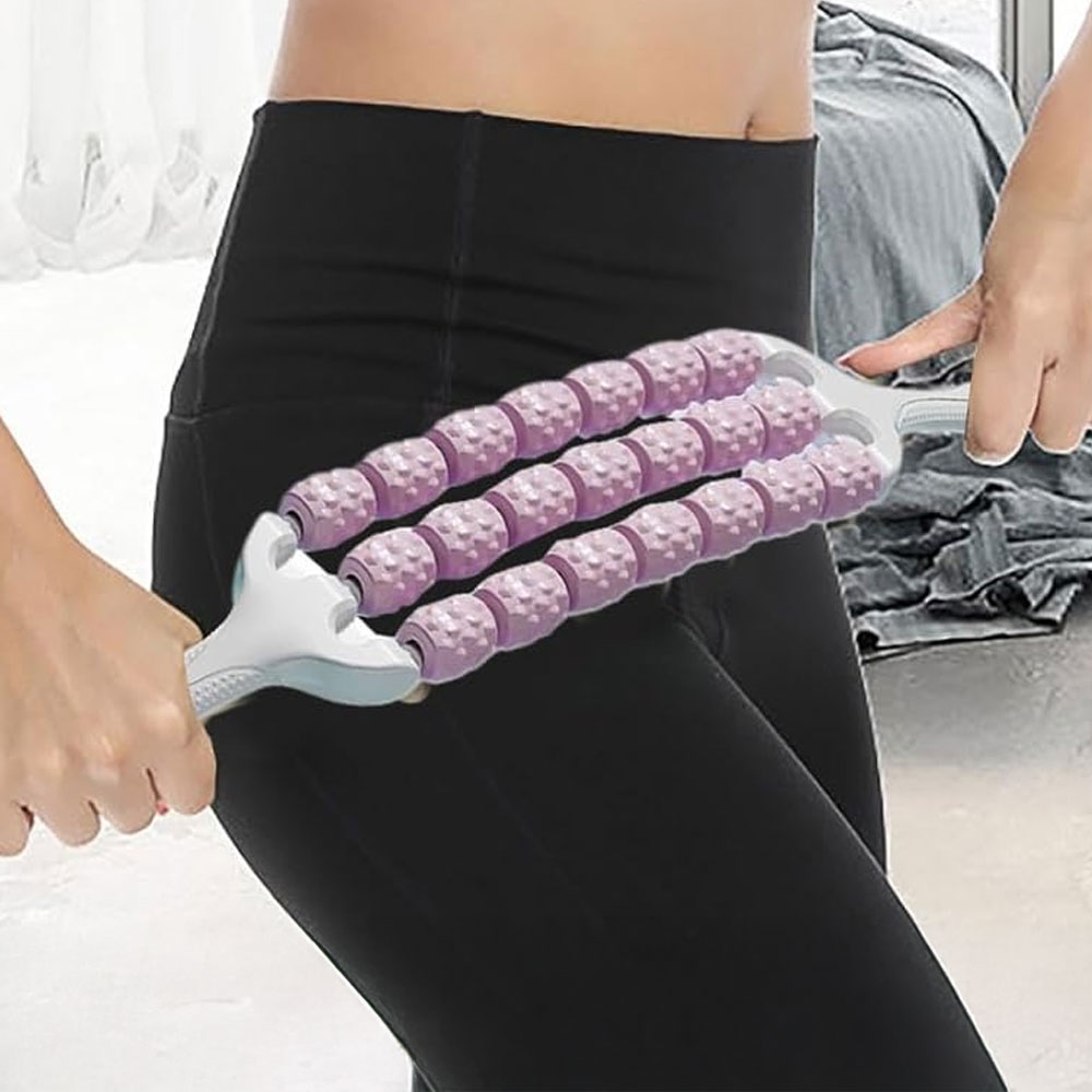 마사지스틱 림프순환마사지 롤러 종아리 어깨 허벅지 전신 바디괄사 마사지봉 이미지 8