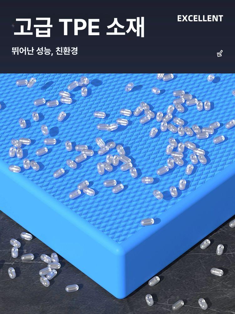 두꺼운운동매트 헬스장 홈트 소형 요가 사각 소형 30x20x5cm 스카이블루 50mm - 상세 이미지 3