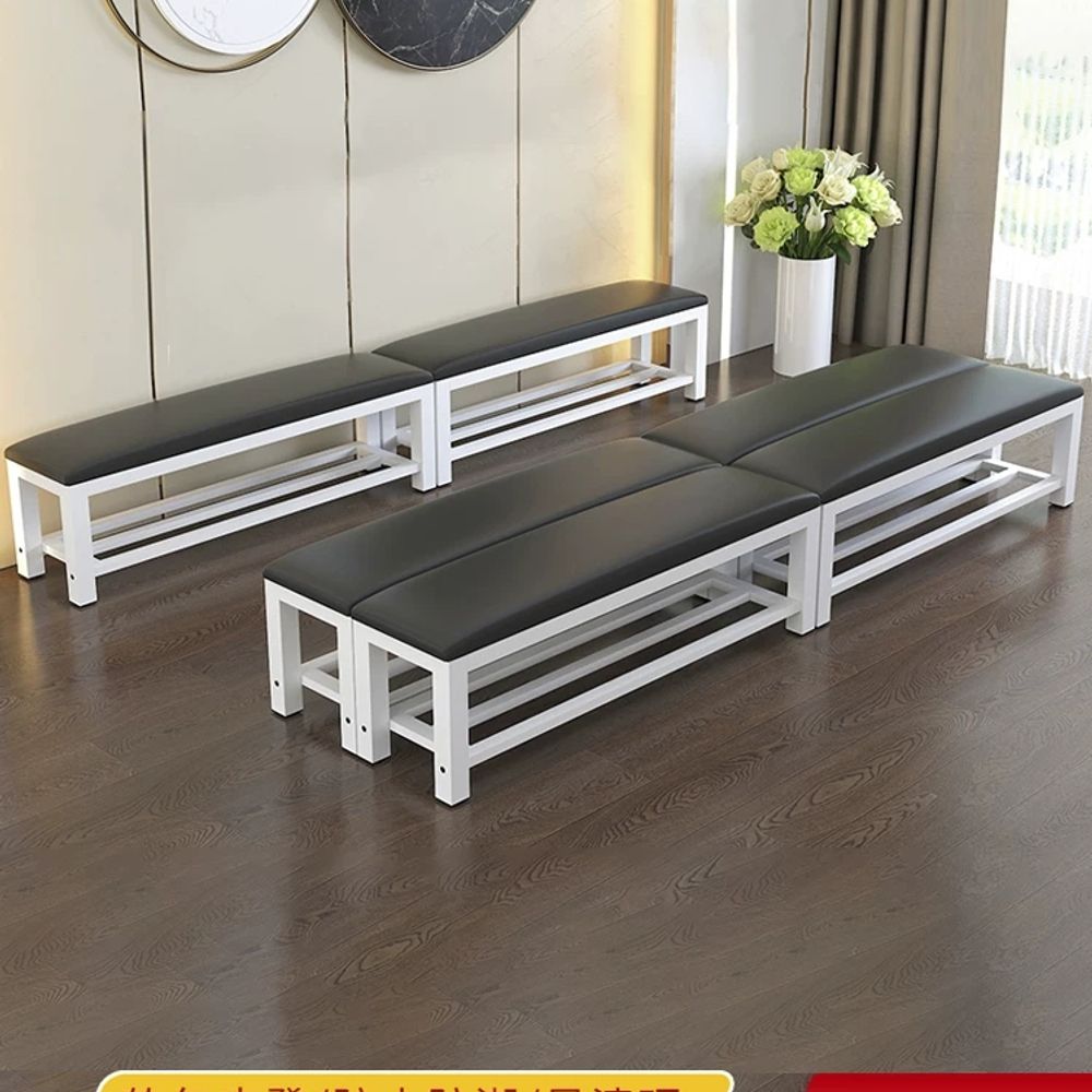 휴게실 대기의자 긴의자 100cmx35cmx45cm 벤치 이층 로비 - 상세 이미지 3
