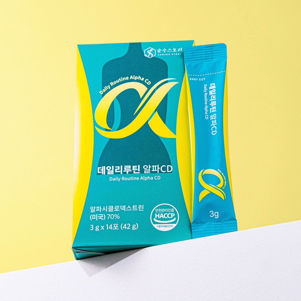 [1개월] 순수스토리 알파CD 고함량 알파시클로덱스트린 체지방관리 식후관리 애사비 28포 - 상품 이미지