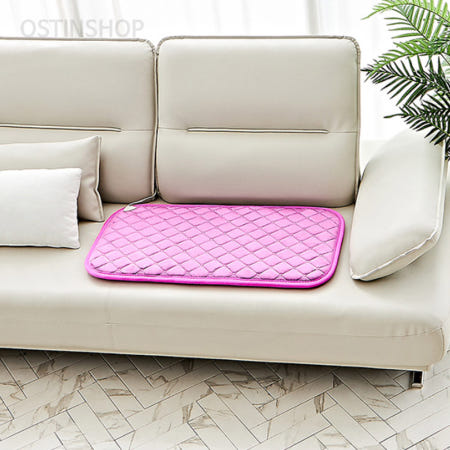 오스틴샵 벨로아 전기방석 85x46cm 2인용 쇼파전기장판 온열방석