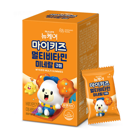 뉴케어 마이키즈 멀티비타민 미네랄 구미 60개입, 1개 - 상품 이미지