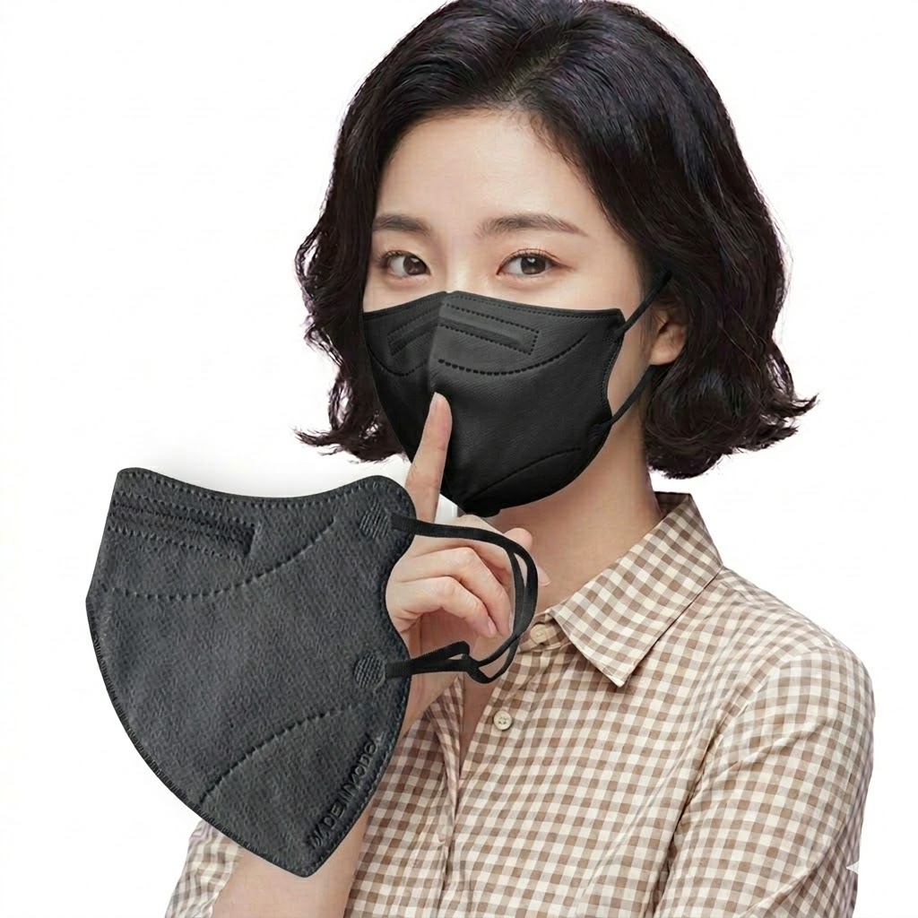 KF94마스크 새부리형 귀편한 보건용 마스크 L(대형), 베이지, 100개 - 상세 이미지 3