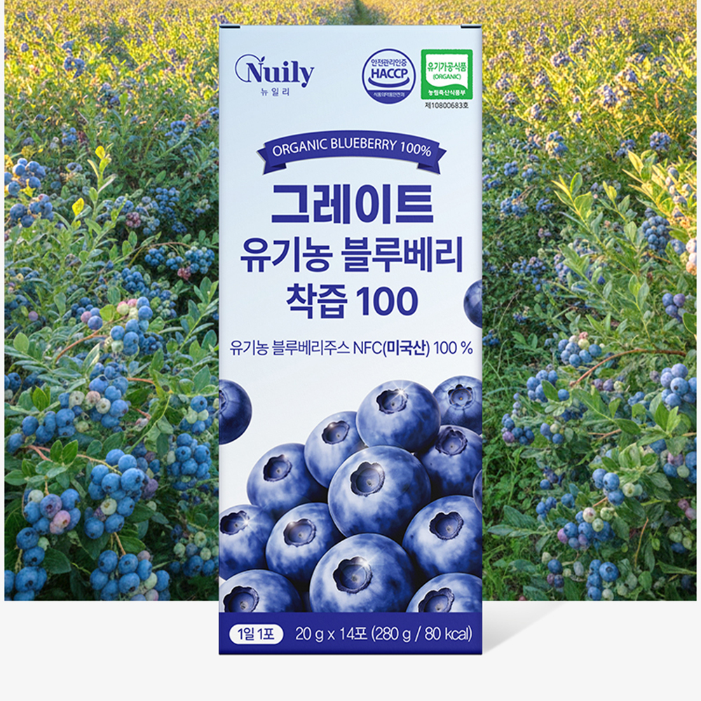 유기농 블루베리 착즙액 블르베리 착즙 주스 퓨레 스틱 5개 - 상세 이미지 2