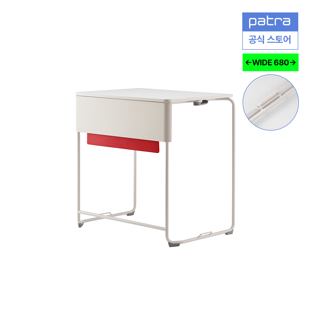 파트라 T7 학생 학원 강의실 1인용 책상 DA7107WL-S - 상품 이미지