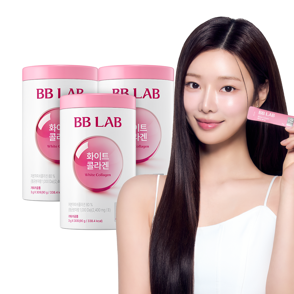 뉴트리원 비비랩 화이트 콜라겐 저분자 어류 초 어린 화잘먹 피쉬 펩타이드 30포, 3개 제품 이미지