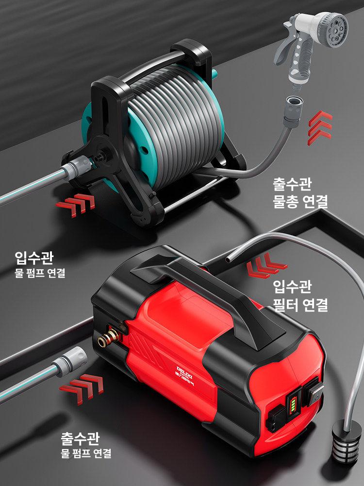 충전식 무선 양수기 전기 농업용 충전 호스 펌프 텃밭 물펌프 휴대용 방수형 워터펌프 정원 - 상세 이미지 5