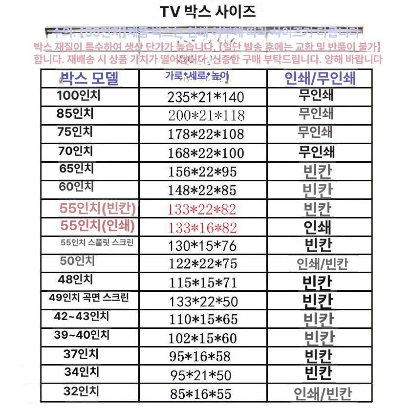 TV 포장 박스 이사용 폼 컨테이너 완충 포장상자 전자제품 이사 포장용 보호 박스 - 상세 이미지 5