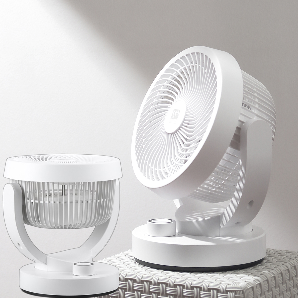 서큘레이터 공기순환기 저소음 소형 탁상용 에어 선풍기 가정용 사무실 화이트 제품 이미지