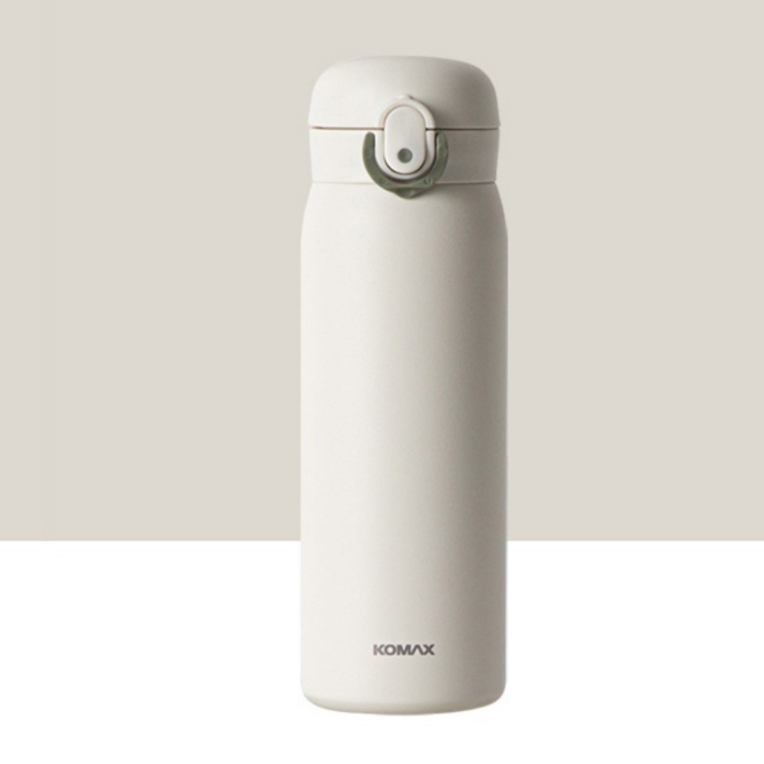 원터치 텀블러 가벼운 산책 카페 초등학생 차량용 캠핑 보온보냉 텀블러 450ml, 코멕스 화이트 - 상품 이미지
