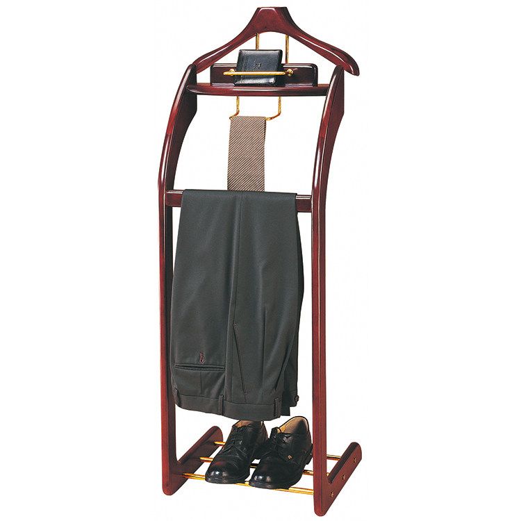 원목 스탠드 코트랙 호텔식 수트 행거 양복 드레스룸 A섹션 430x400x1150 mm - 상세 이미지 4