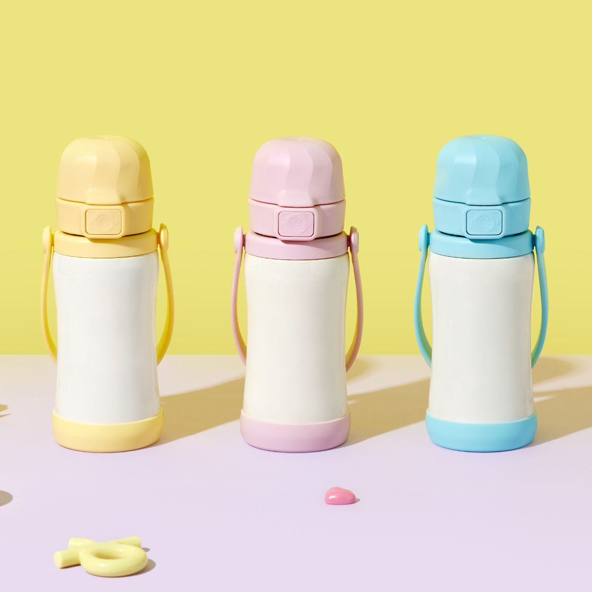 그로미미 유아텀블러 데코플레이 원터치 어린이 유치원 물병 300ml 이미지 2