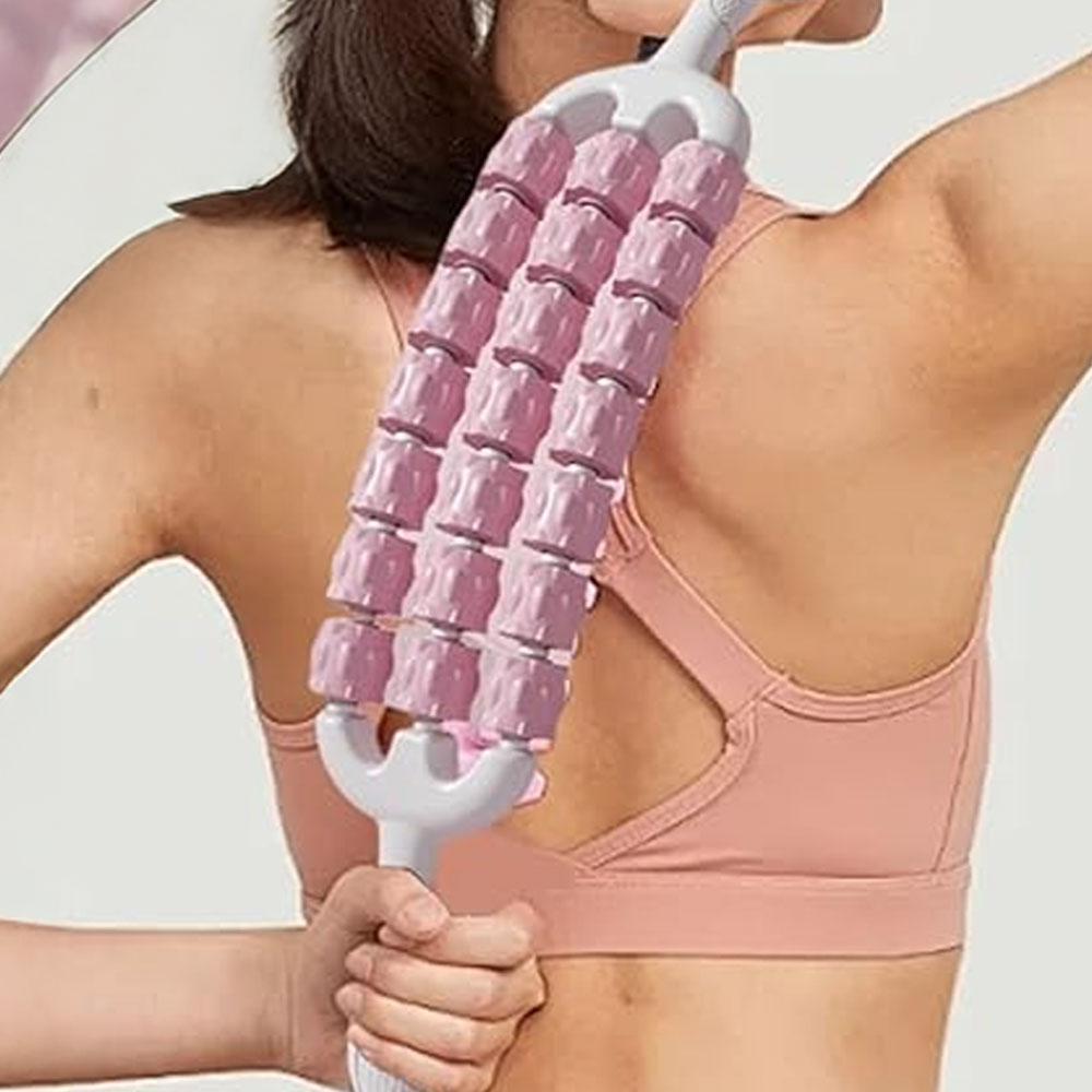 마사지스틱 림프순환마사지 롤러 종아리 어깨 허벅지 전신 바디괄사 마사지봉 - 상품 이미지