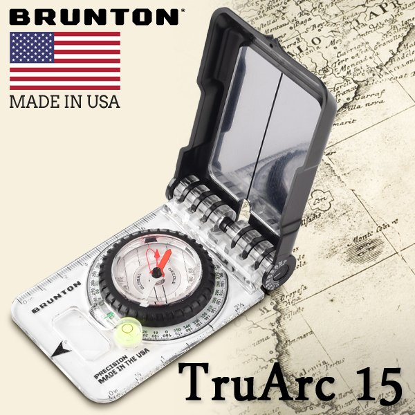 브런튼 트루아크 15 콤파스 나침반 경사각 경사계 수평계 등산 백패킹 서바이벌 독도법 - 상세 이미지 2