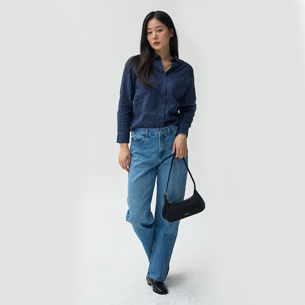 몽삭 로이 숄더백 미디움 블랙 AP24-2503-BN 이미지 8