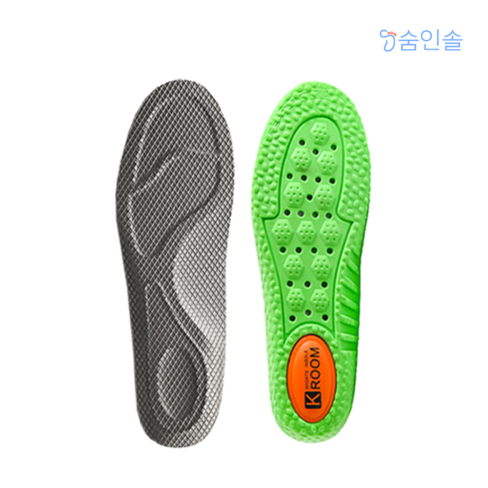 숨인솔GR 군인 남친 선물 군대깔창 행군 아치형 에어쿠션 통풍 에어메쉬 인솔 2세트 - 상세 이미지 2