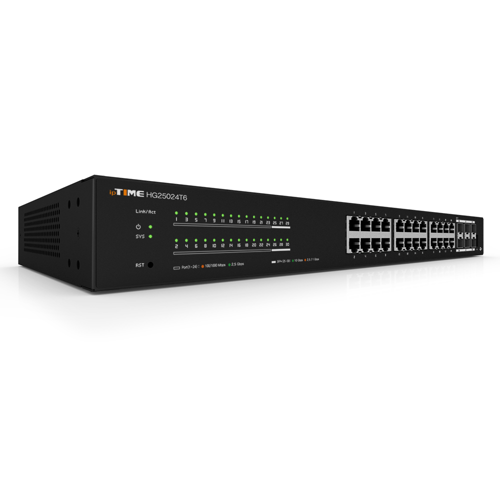 ipTIME HG25024T6 24포트 스위칭 허브 10Gbps SFP+포트 - 상세 이미지 5