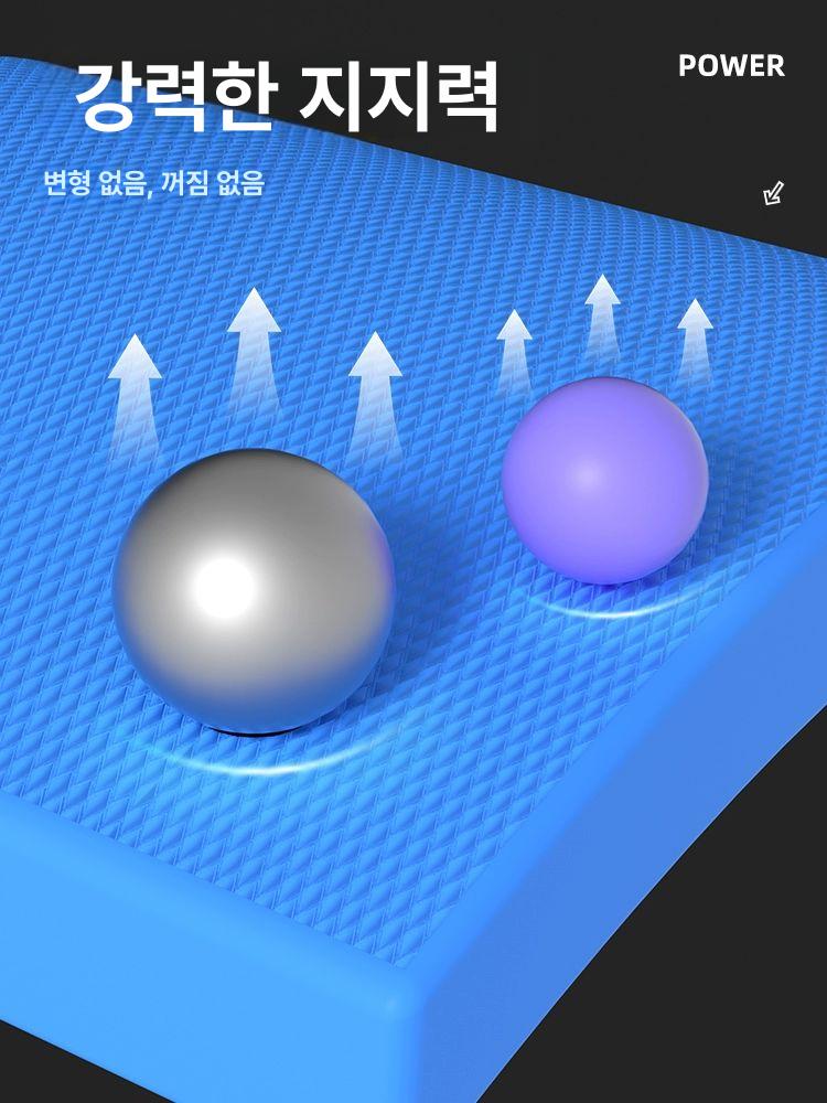 두꺼운운동매트 헬스장 홈트 소형 요가 사각 소형 30x20x5cm 스카이블루 50mm - 상세 이미지 4
