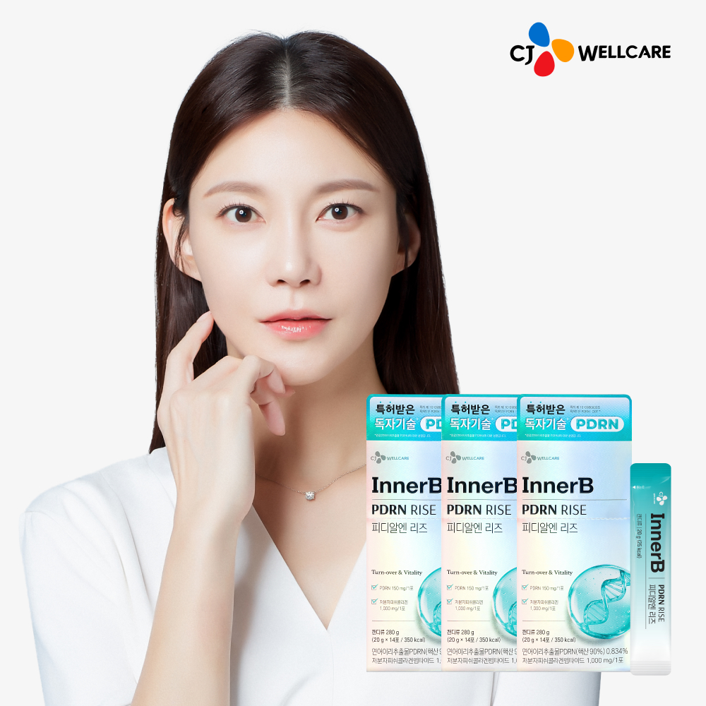 [슈퍼적립] CJ 이너비 먹는 PDRN 리즈 저분자피쉬콜라겐 히알루론산 뮤신 스틱젤리 14포, 3개 제품 이미지