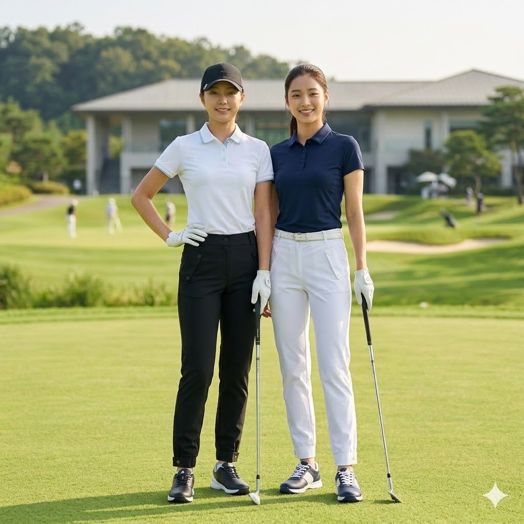 볼빅 여자 여름 골프웨어 스냅 조거핏 골프 바지 - 상세 이미지 4