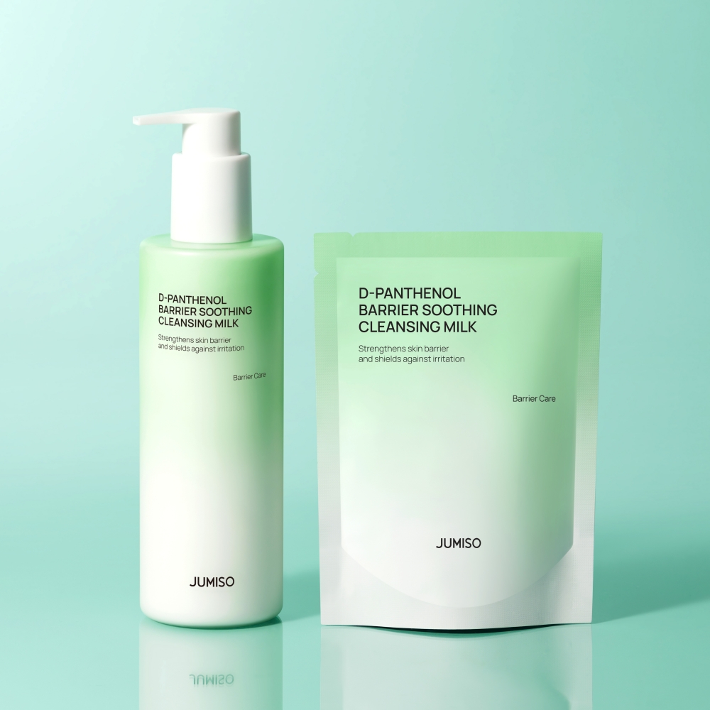 주미소 D-판테놀 베리어 수딩 클렌징 밀크 300ml+100ml 리필 기획 제품 이미지