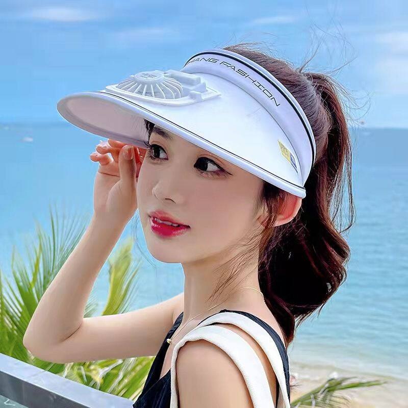 선풍기달린모자 충전식 선풍기 강력한 바람 시원한 쿨링 여름 야외활동 등산 낚시 갯벌체험 - 상품 이미지