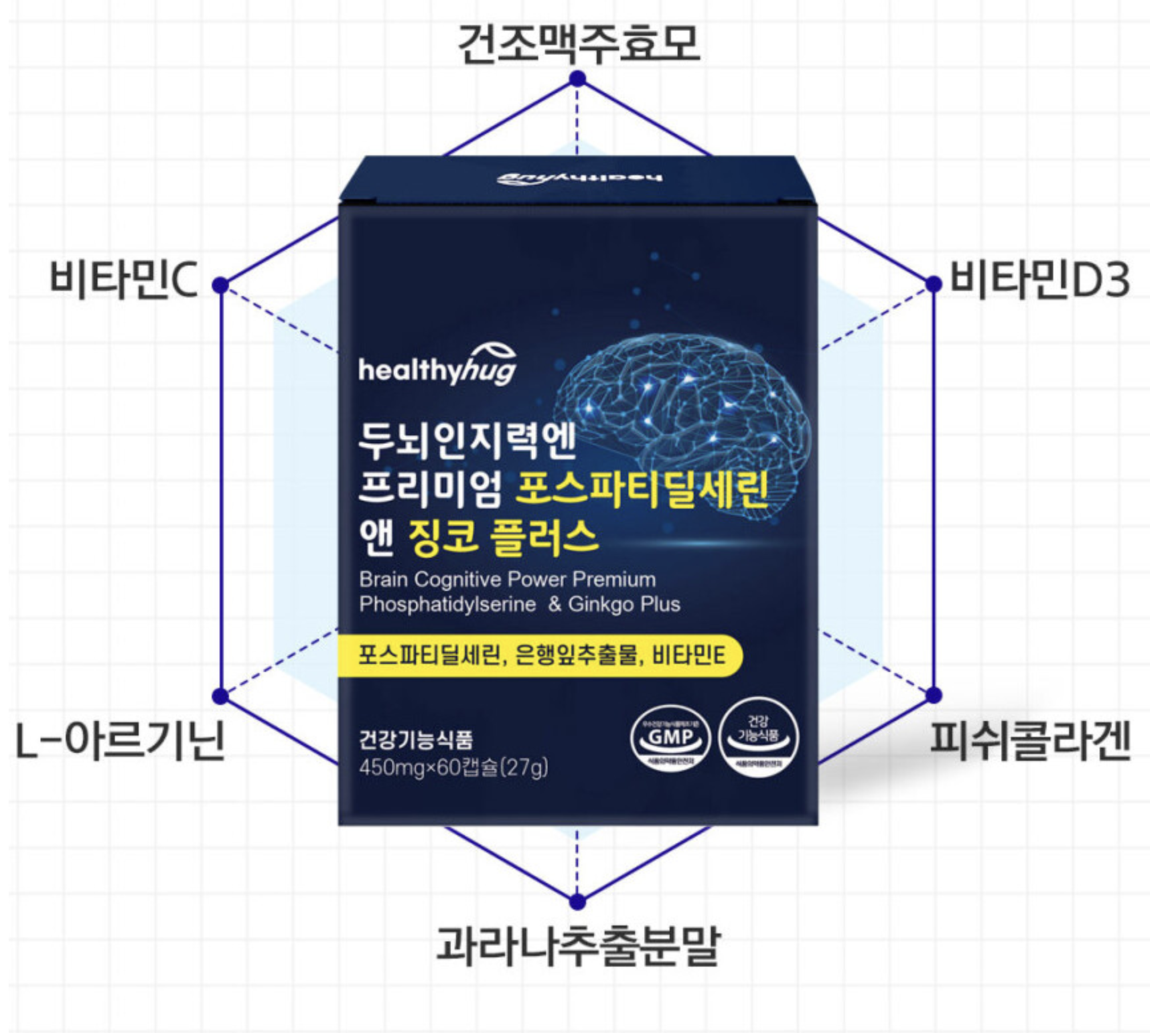 두뇌건강영양제 고순도포스파티딜세린 복용방법 포스트딜세린 포스파디딜세린 PS300 이미지 7