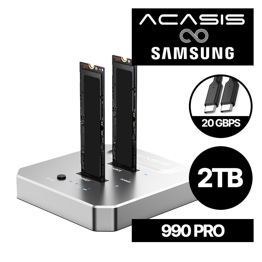 아카시스 EC-6605Pro M.2 NVMe SSD 삼성 990PRO 2TB - 상품 이미지