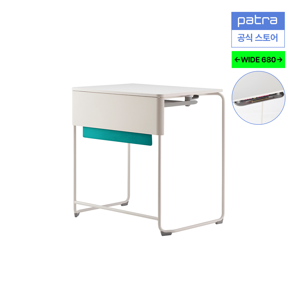 파트라 T7 학생 학원 강의실 1인용 책상 DA7107W - 상품 이미지
