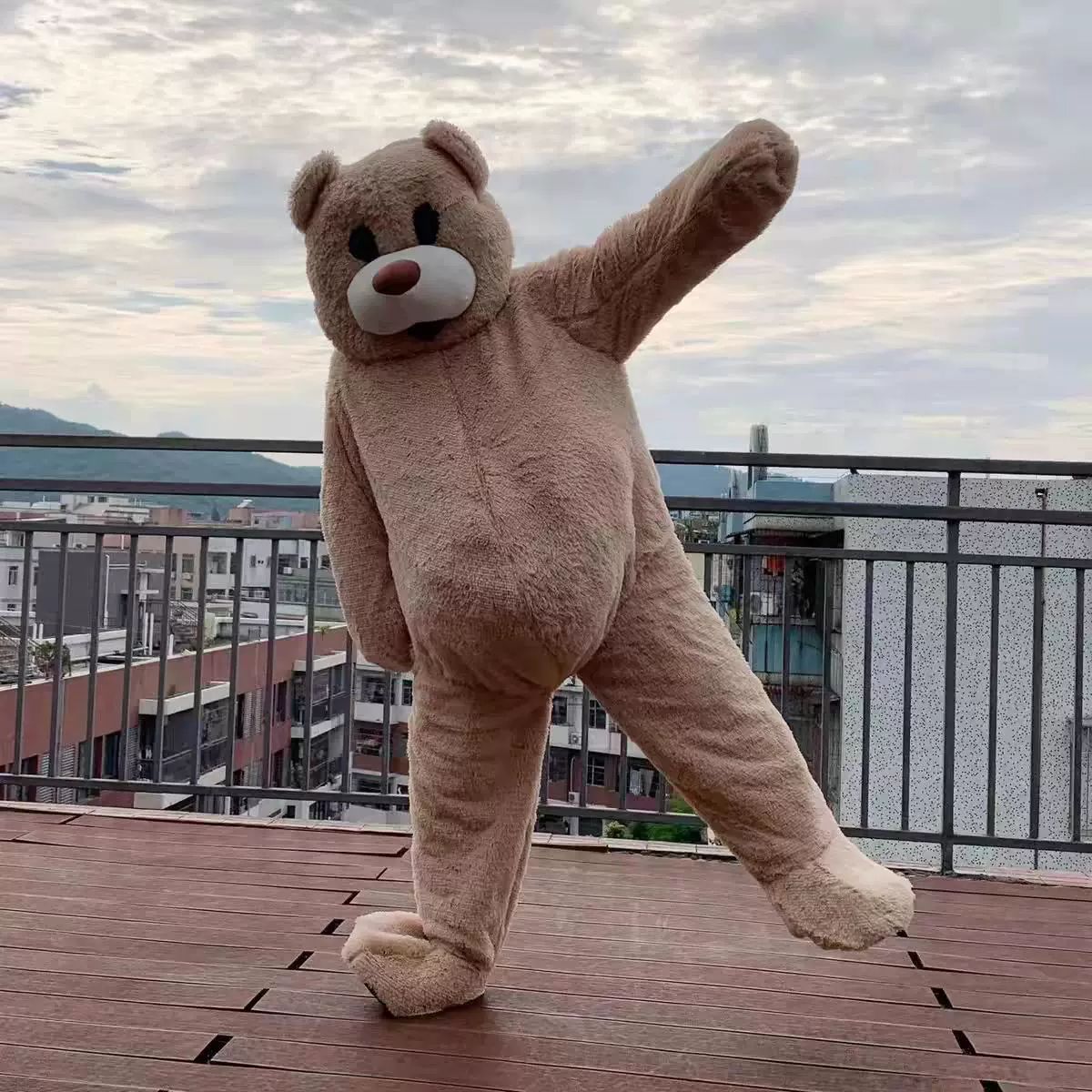 인형탈 복장 코스프레 곰인형 공연 의상 코스튬 할로윈 댄싱 베어 렌탈 S - 상세 이미지 3