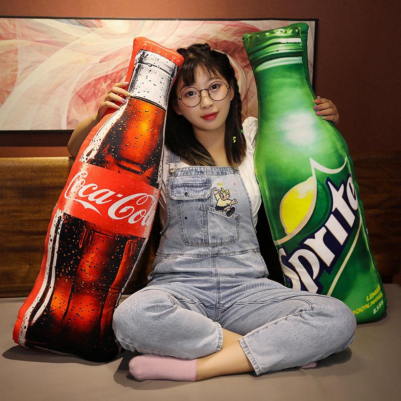 재미있는 쿠션 음료 대형 베개 소파 거실 인테리어 카키콜라 70cm - 상세 이미지 5