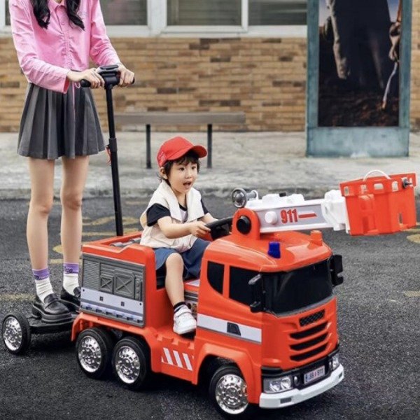 전동차 소방차 전동카 구조대 4륜 리모컨 RC 카 - 상세 이미지 2