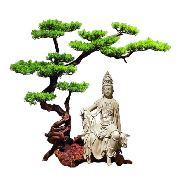 관음보살상 황동 수월관음상 좌상 인테리어 불교용품 장식품 가정용 보살상 - 상세 이미지 3