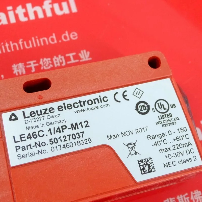 50127037 Laoyizhen 광전센서 LE46C.1/4P-M12 1PCS