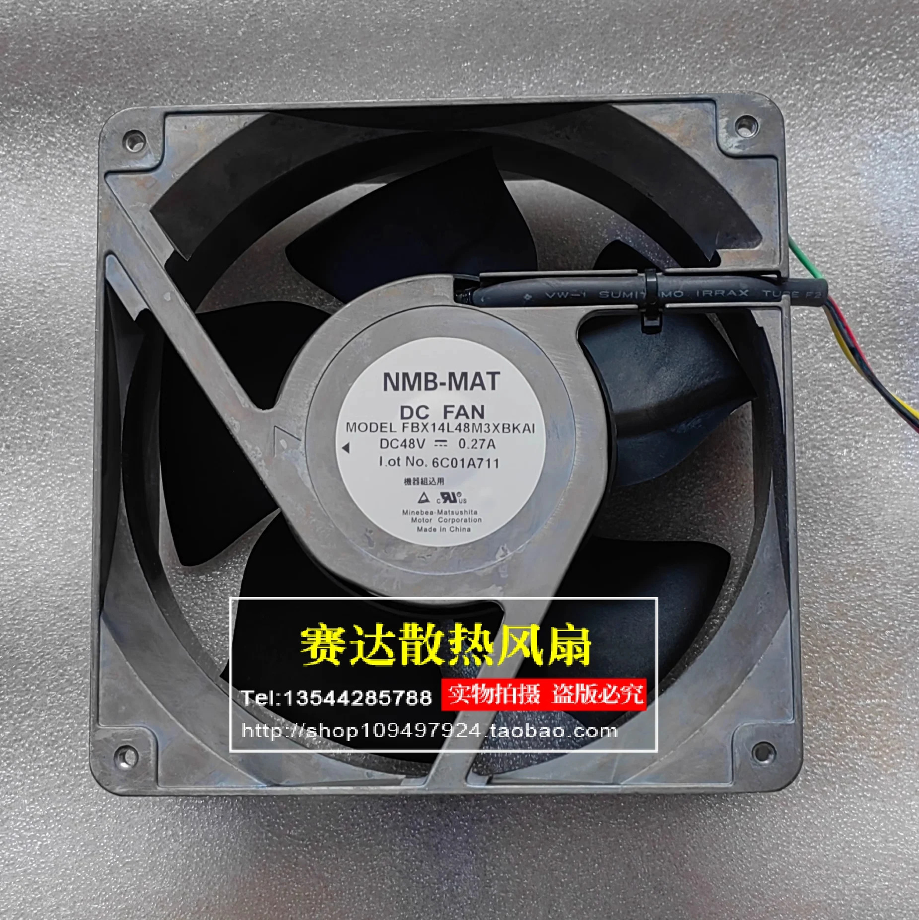 JFG NMB-MAT 14050 48V 0.27A FBX14L48M3XBKAI 알루미늄프레임 냉각팬 140x140x50mm