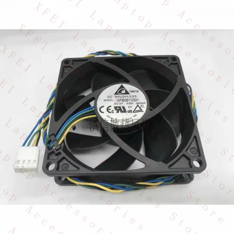 C 델타 팬AFB0812SH DC12V 0.60A 8025 8cm PWM 4선 냉각팬