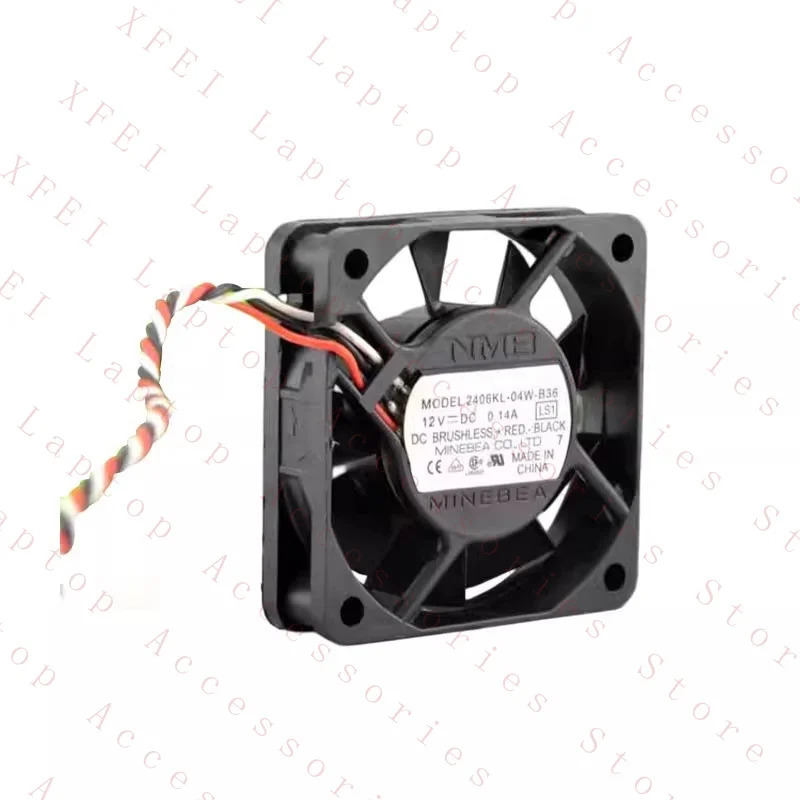 C 2406KL-04W-B36 DC12v 0.14A 6015 6CM 3선 인버터 냉각팬