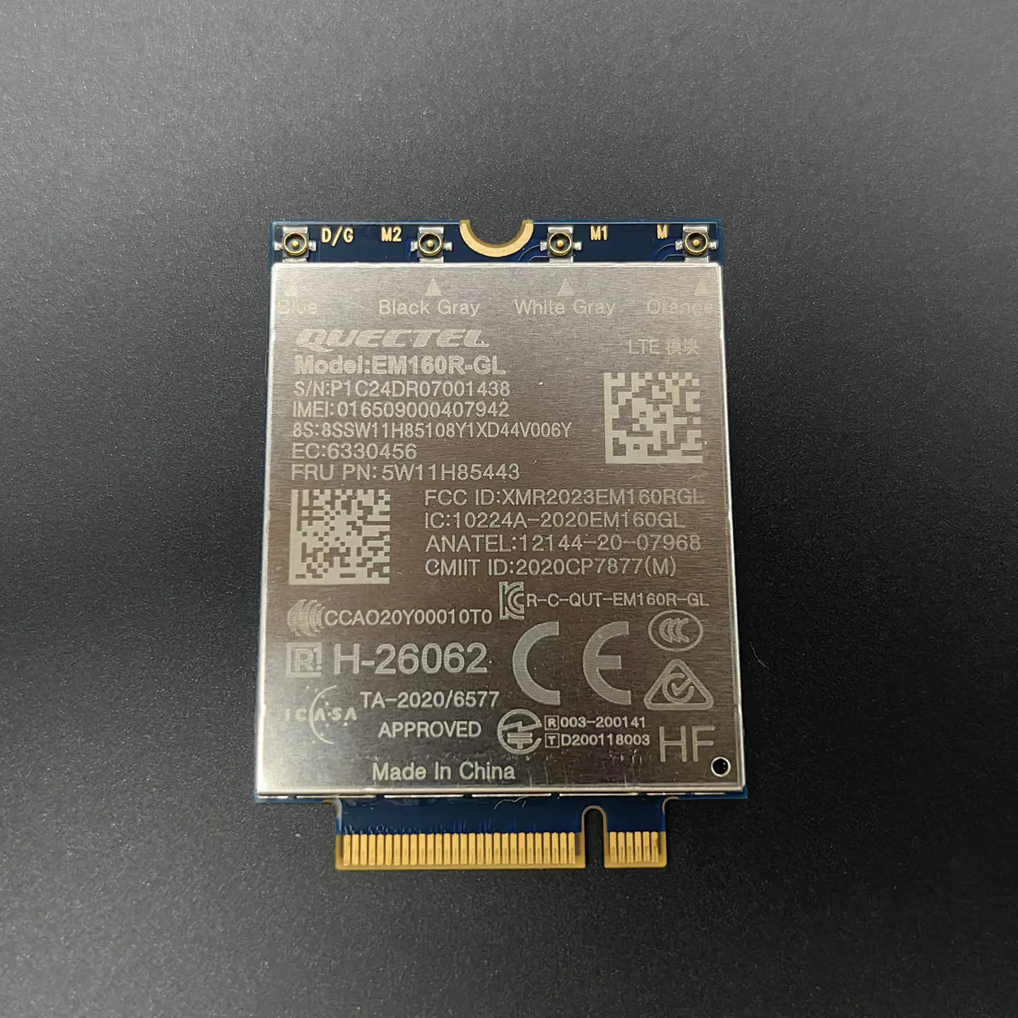 ThinkPad T14 P14s L14 Gen5 Gen6 4G 모듈 EM160R-GL 5W11H85443용