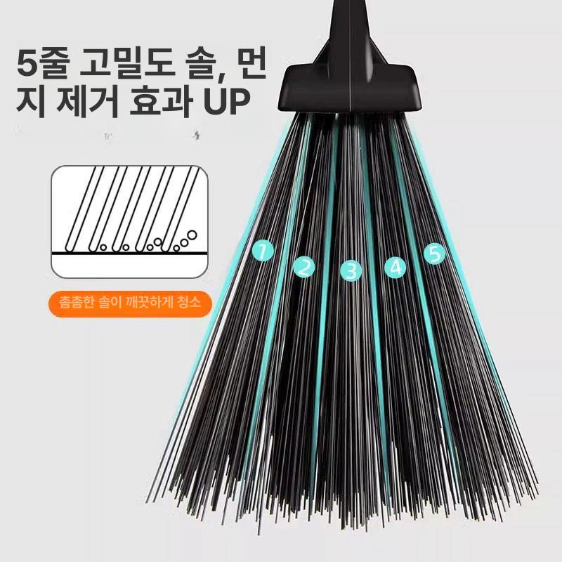 넓은 빗자루 청소도구 야외 강화 블랙 50cm 1개 - 상세 이미지 3