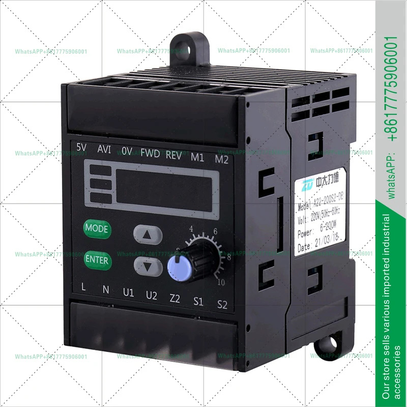 ZDK200E는 6W-200W 모터를 리퍼하여 PLC 제어연결할 수 있습니다.