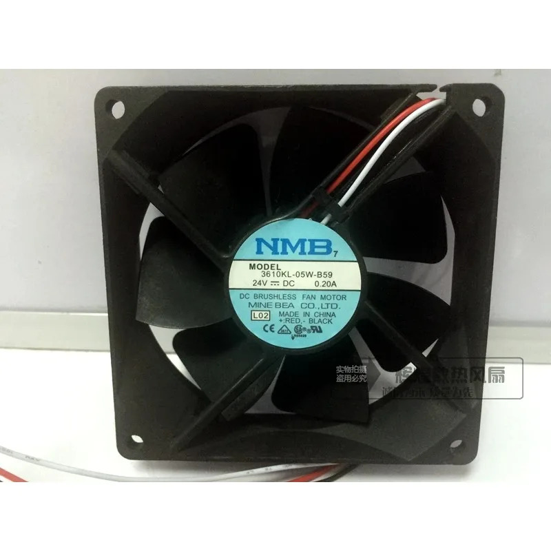 JFG for NMB-MAT Minebea 3610KL-05W-B59 24V 0.20A 9225 9CM 3PIN 주파수 변환기 냉각팬