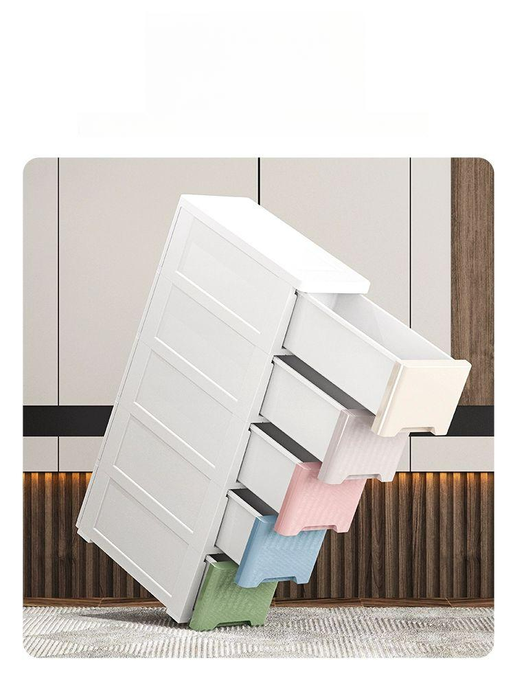 틈새서랍장200 폭 좁은 캐비닛 거실 슬림장 20cm 두꺼운 4칸 - 상품 이미지
