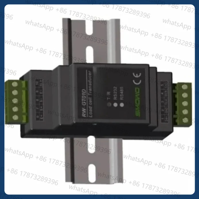 로드셀 24비트 AD 계량 트랜스미터 무게 센서 전압 전류 변환기 RS232 또는 RS485 Modbus RTU 딘 레일