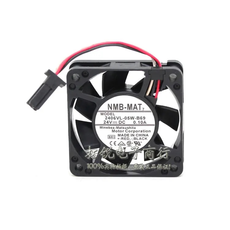 NMB 2406vl-05w-b69 24V 0.10a 6015 6cm 방수형 저소음 팬