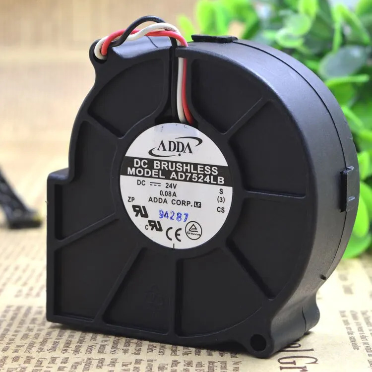 Adda/xie xi AD7524LB 24V 0.08 원심 팬 7cm 7530 터보팬