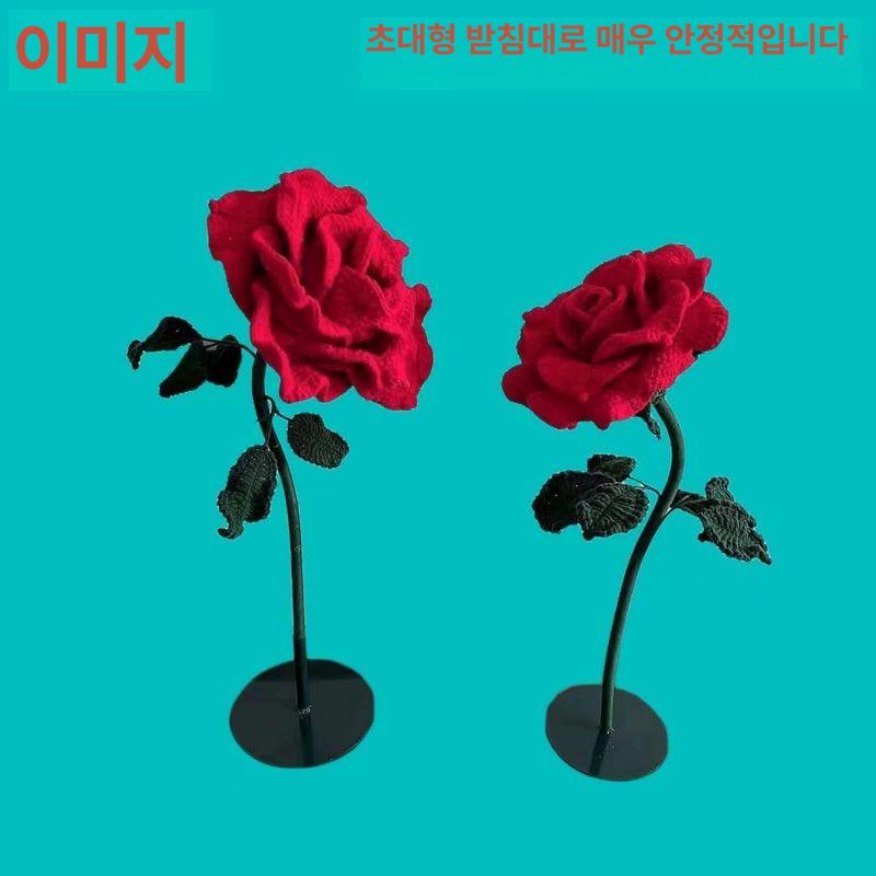 페이퍼아트 받침대 공예 재료 플라워 종이꽃 자이언트 화이트 단일 구멍 30cm - 상세 이미지 3